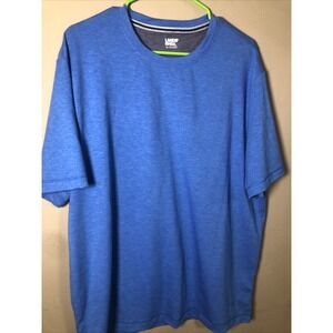 Lands' End Round Neck Short Sleeve T-Shirt Men's XL  Blue Accent Stitching